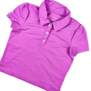 Lilly Pulitzer Luxletic Mini Frida Polo Girls Small 4/5 Orchid Oasis Pink Preppy